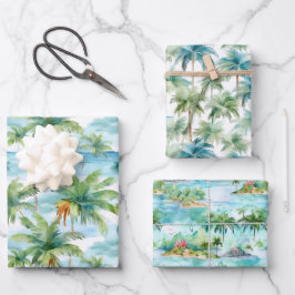 Palm Beach embrulhando papel