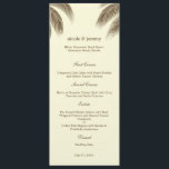 Palm Beach Wedding Menu Card - Brown<br><div class="desc">Gordo e cheio de charme tropical,  esta moderna Coleção de Casamentos Palm Beach,  feita por berryberrysweet.com,  vai varrer seus convidados de pé. Sinta-se à vontade para nos contactar para obter cores personalizadas.</div>