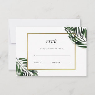 Palm Deixa O Casamento Rsvp
