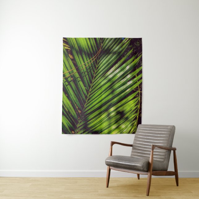 Palm Frond, Agulhas de pinheiro e tapeçaria de Som (In Situ)