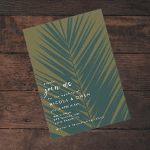 Palm Leaf | Junte-Se Ao Convite De Casamento