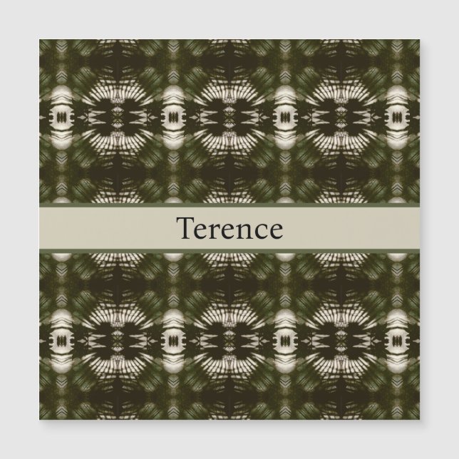 Palm Leaf Shadow Army Green, personalizável (Frente)