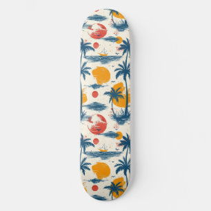 Palm legal Summer Beach Projetado em skate