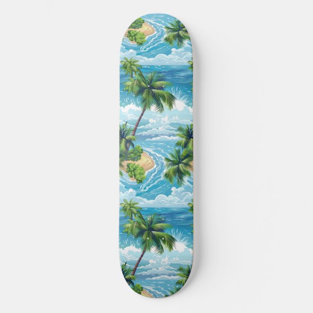 Palm legal Summer Beach Projetado em skate (Frente)