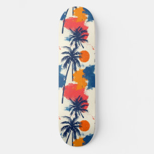 Palm legal Summer Beach Projetado em skate