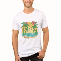 Palm Paradise – Tropical Summer T-Shirt for Men