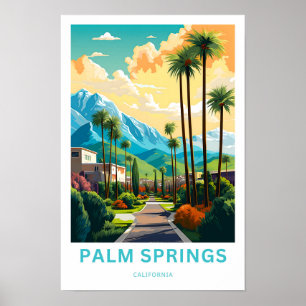 Palm Primavera da Califórnia Viagem Impressão