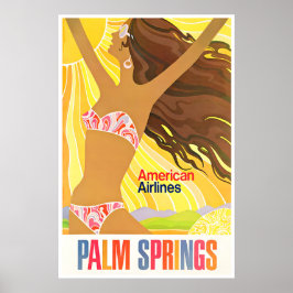 Palm Springs Arte Califórnia Impressão Viagem Amer