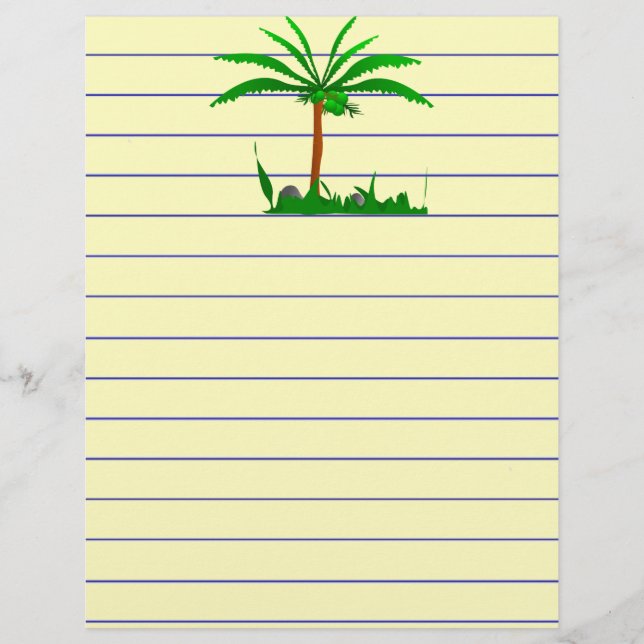 Palm Tree Stationery (Frente)