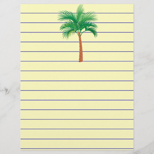 Palm Tree Stationery (Frente)