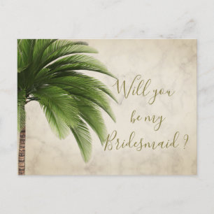 Palm Tree Você Será Meu Convite Para A Bridesmai