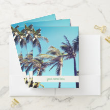 Palm Trees e '' Seu Nome Aqui "