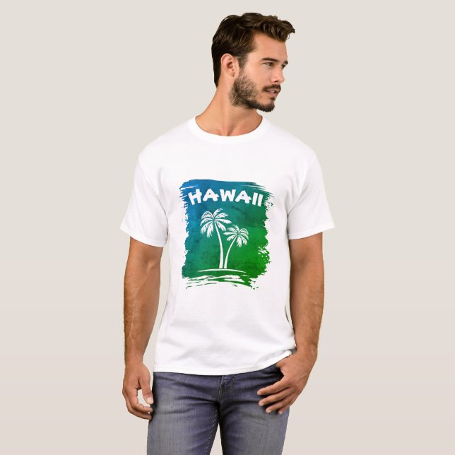 Palm Trees Hawaii T-Shirt (Frente Completa)