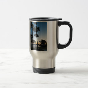 Palm Trees Sunrise Destin Caneca de viagem na Flór
