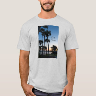 Palm Trees Sunrise Destina Camiseta Masculina da F