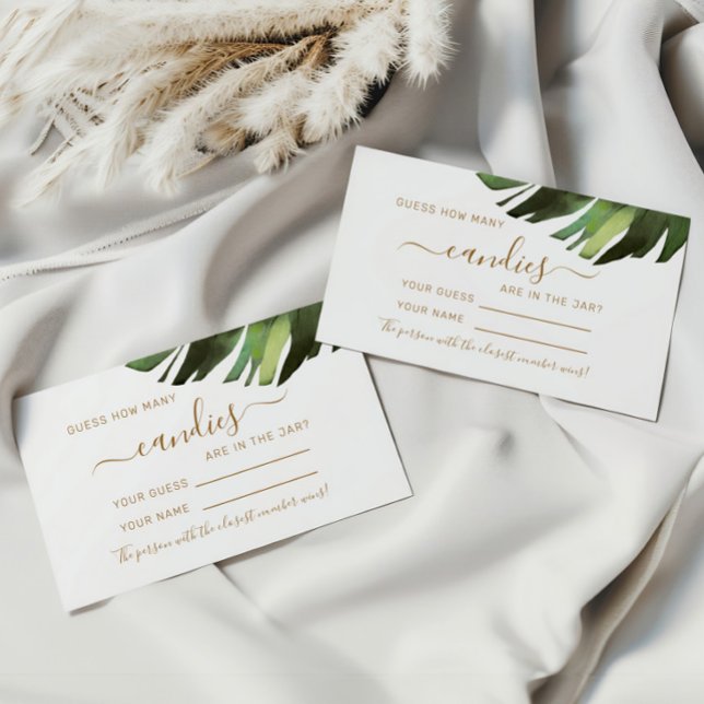 Palm Tropical Quantas Canais Cartão de Jogo de Chá (Criador carregado)