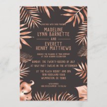 Palma de rosa Dourada e Cinza deixa convite para c