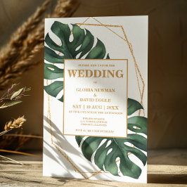 Palma Tropical Folga Código QR Convite de Casament