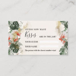 Palma tropical | Quantos cartões de Chá de Kisses