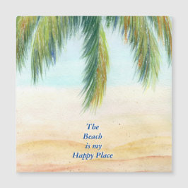 Palmeira em um dia ensolarado na praia