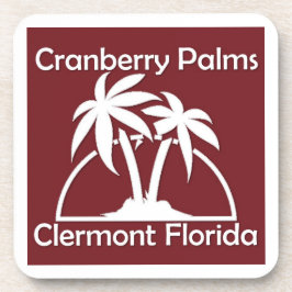 Palmeiras de Cranberry Porta-copos
