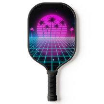 Palmeiras Elétricas de Neon Retro Vaporwave Pickle