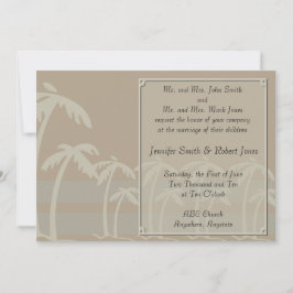 Palmeiras tropicais Convites para Casamento