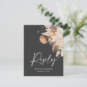 pampas boêmicas negras - RSVP moderna