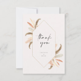 Pampas Cartões de agradecimentos Crystal Wedding C