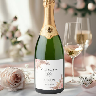 Pampas de castigo rosa ouro rosa