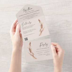 pampas de eucalipto roxos modernos casamento códig