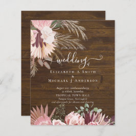 Pampas de Grass Tropicais de Vinho de Borgonha