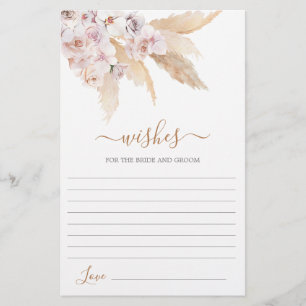 Pampas Grass deseja o cartão noivo