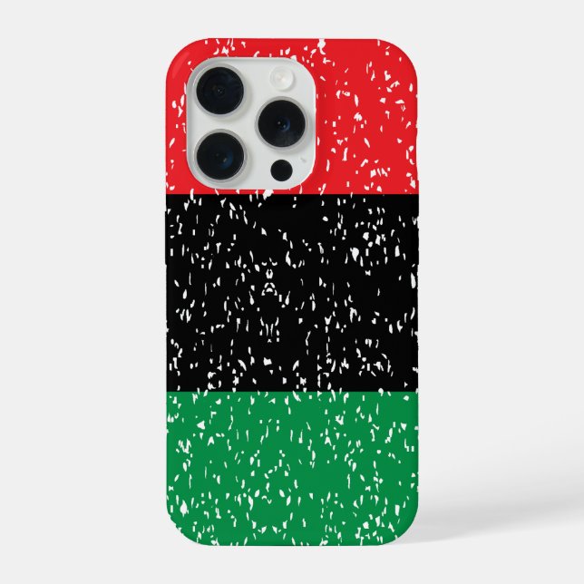 Pan African flag, Afro American Black history (Verso)