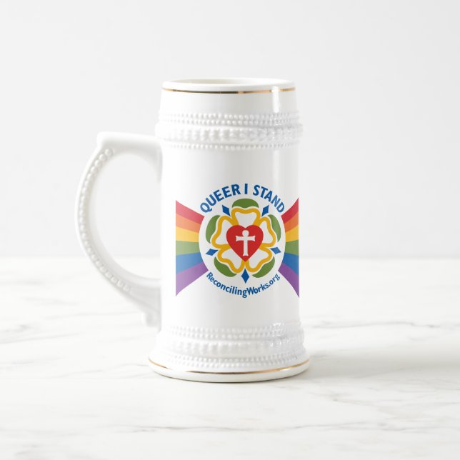 "Panasca eu estou" a caneca de cerveja (Esquerda)