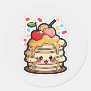 Pancake Pals: Adoráveis Adesivos do Café da Manhã