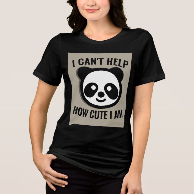 PANDA BEAR GAROTAS CORTES T-SHIRTS (Frente)