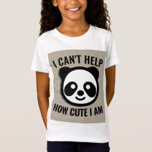 PANDA BEAR GAROTAS CRIANÇAS BONITAS T-SHIRTS