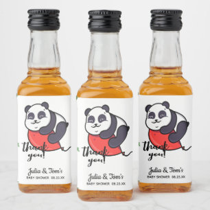 Panda Bonita Obrigado Chá de fraldas 
