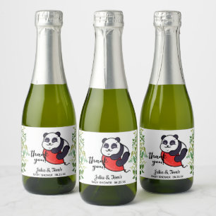 Panda Bonita Obrigado Chá de fraldas Favor Mini