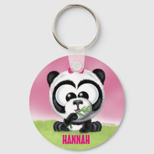Panda bonito chaveiro personalizado