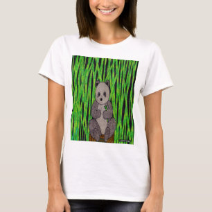Panda (branco) - Camiseta Básica Feminina