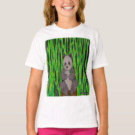 Panda (branco) - T-Shirt Básica Feminina