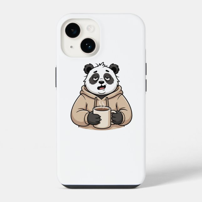 Panda Café Desenho Animado Muito Cansado Para Func (Verso)