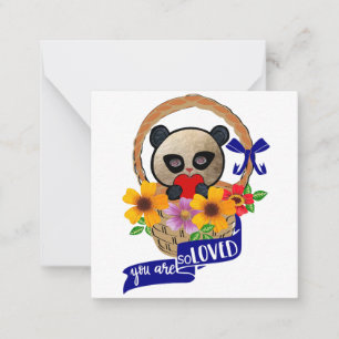 Panda: Cartão de Nota Você É Tão Amado