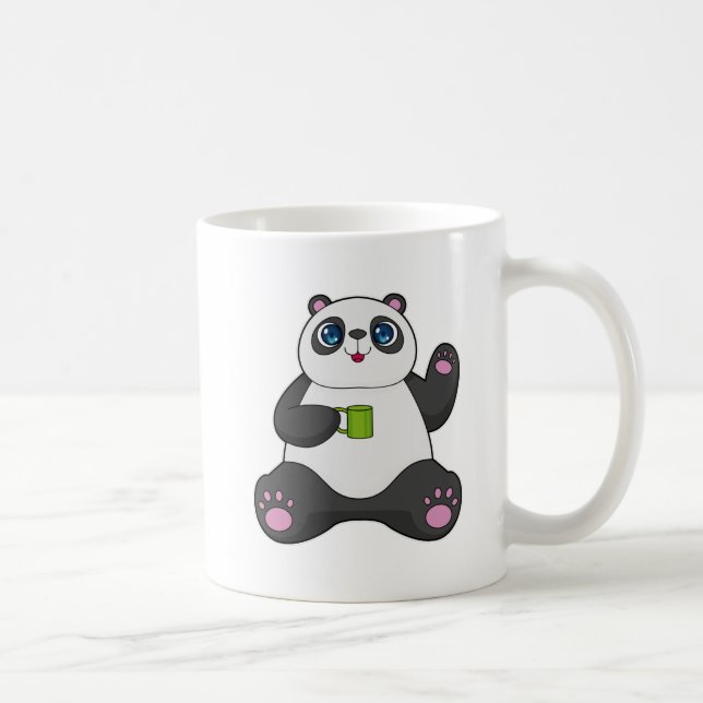 Panda com caneca de café (Direita)