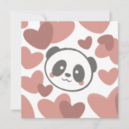 Panda com Corações