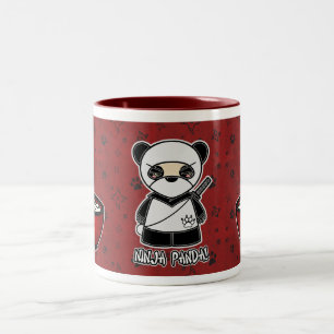 Panda de Ninja! Com a caneca da bacia de arroz