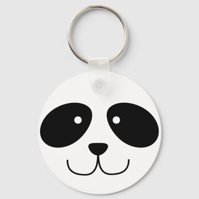 Panda Face Chaveiro (Frente)