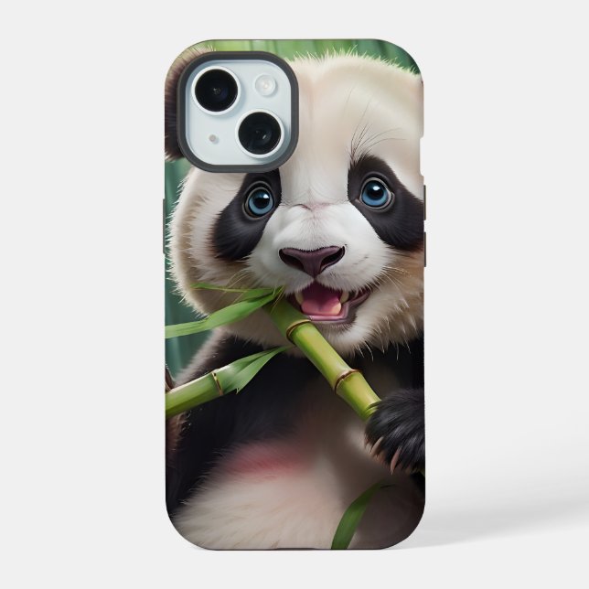 Panda Fofo Comendo Bambu (Verso)